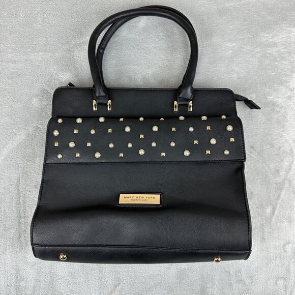 Andrew Marc New York Black Leather Purse Women’s - Picture 1 of 12